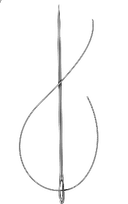 Illustration of a needle, symbolizing craftsmanship and our mission